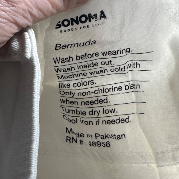 Sonoma Womens Bermuda Denim Shorts Size 12 Jorts Cotton Blend Vacation Beach - Picture 7 of 10